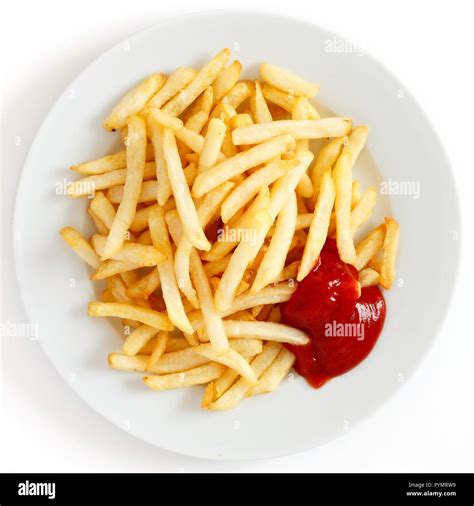 Crispy French fries with ketchup ready to eat Stock Photo - Alamy