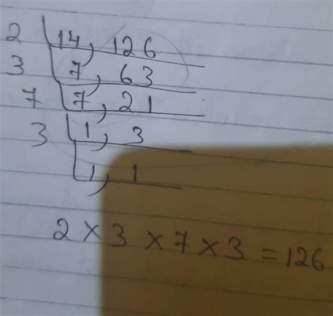 what is the HCF of 14 and 126 - Brainly.in