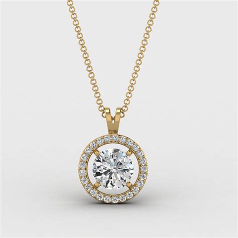 925 Sterling Silver Solitaire Round Zircon Pendant With Chain – Joharcart
