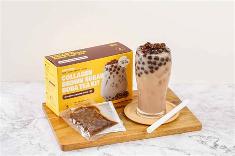 At Home Boba Tea - Assam Collagen Instant Boba Milk Tea Kit