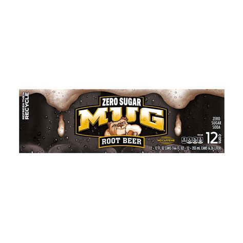 Buy Mug Zero Sugar Soda Root Beer 12 Fl Oz, 12 Count from Dollar ...