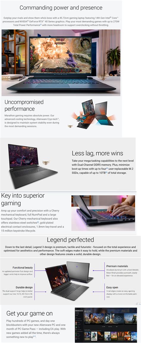 Dell Alienware M18 R2 Notebook Laptop (Intel i9-14900HX/64 GB/1 TB SSD ...