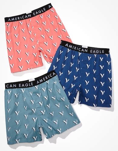 Buy American Eagle Men Multi-colored Shadow Eagle Stretch Boxer Short 3 ...