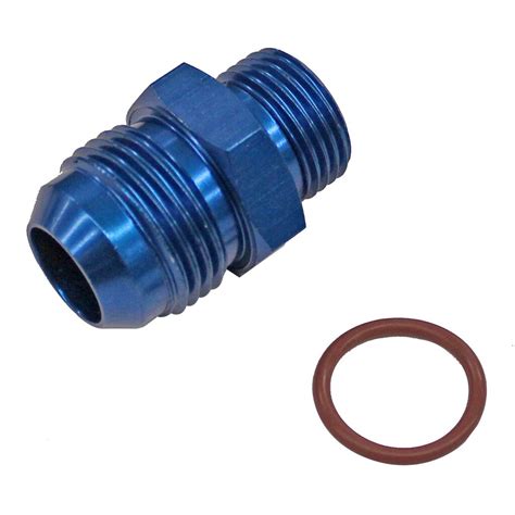 AN auf O-Ring Adapter -06AN X 7/8-14 (10 AN) RADIUS FITTING, blau, 19