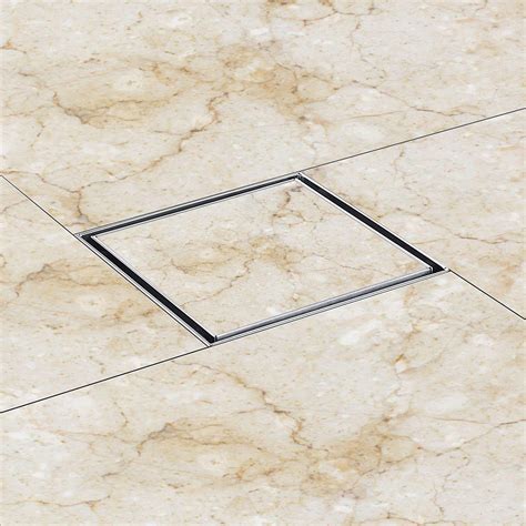 JOVIAL 501 SS 304 Grade Bathroom Marble/Tile Insert Floor Drain, Floor ...