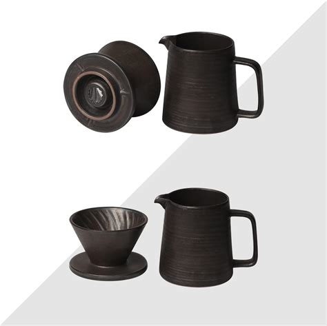 Globefaith Handmade Stoneware Pour Over Coffee Maker Set with India | Ubuy