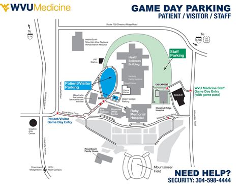 WVU JW Ruby Memorial Hospital Map (2025 - 2015) - All Maps