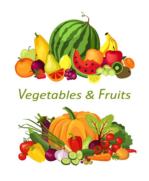 Fruits Vegetables Clipart at Ted William blog