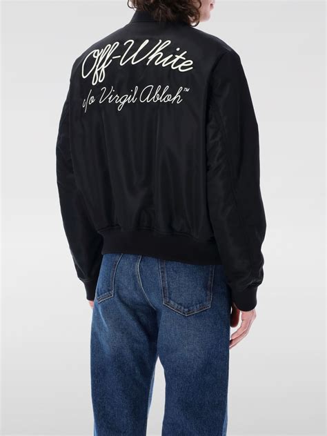 OFF-WHITE: Jacket men - Black | Off-White jacket OMEH05EC99FAB001 ...