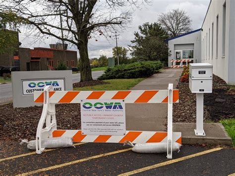 OCWA Payment Counter Temporarily Closed – OCWA