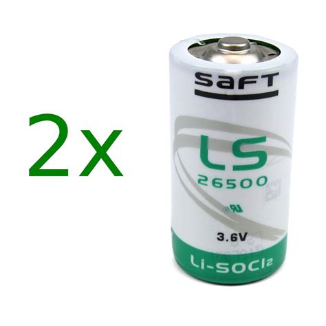 SAFT LS26500 Li-SOCl2 Batteries (3.6 V, Pack of 2) : Amazon.in ...