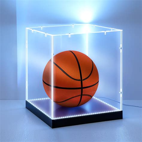 Amazon.com: Wonderjune LED Light Basketball Display Case Clear Acrylic ...