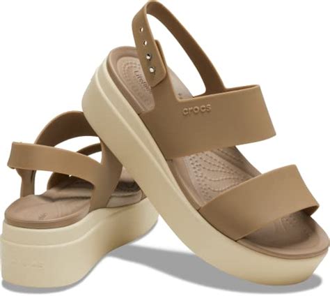 Buy crocs Women Khaki/Bone Brooklyn Heels 206453-2YI W5 at Amazon.in