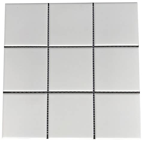 White Square Ceramic Tile