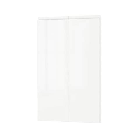 VOXTORP 2-p door f corner base cabinet set, right-hand, high-gloss ...