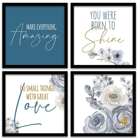 Motivational Quotes Framed Posters for Home and Office Decor - Wall Art ...