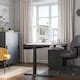 MITTZON desk, white/black, 160x80 cm (63x311/2") - IKEA