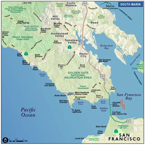 Map of Marin & Directions - Maps & Transportation | Marin Convention ...