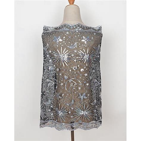 Roaring 20s 1920s Retro Vintage Flapper Shawls The Great Gatsby Sequins ...