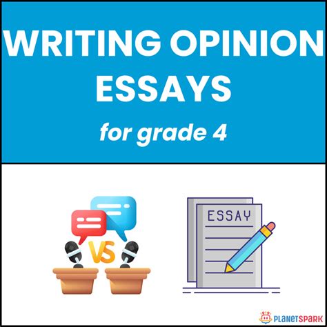 Class 4 English Worksheet for Writing Opinion Essays | PlanetSpark