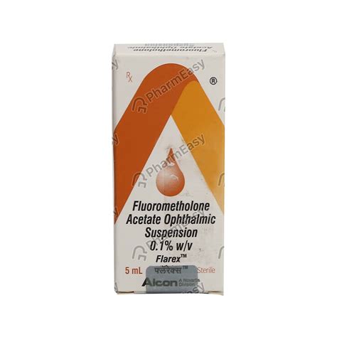Buy Flarex 0.1 %W/V Eye Drop (5) Online & Save Up to 24% at PharmEasy