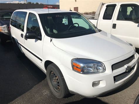 2008 CHEVROLET UPLANDER LS, PASSENGER VAN, WHITE, 3.9L V6, VIN ...