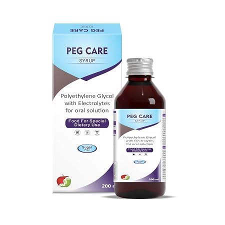 PEG CARE Syrup - Polyethylene Glycol with Electrolytes for Oral ...