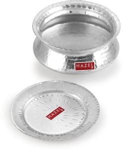 HAZEL Aluminium Hammered Finish Handi With Lid Biryani Rice Cooking Pot ...