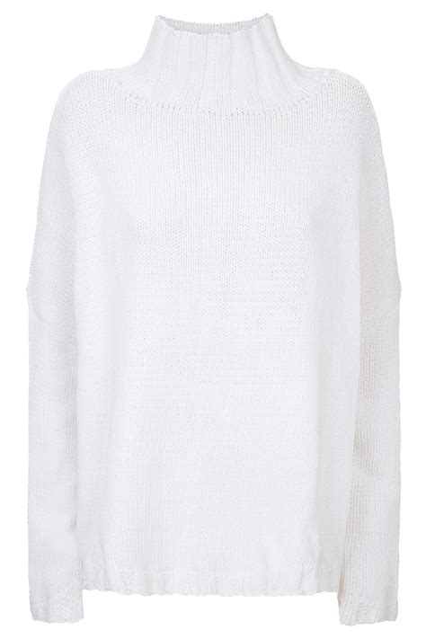 Belinda Turtle Neck Oversized Sweater in Warm White | Minimal fashion ...