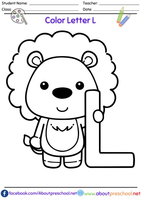 Letter L Coloring Pages