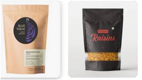 Stand pouches work well with Raisins Packaging Pouches