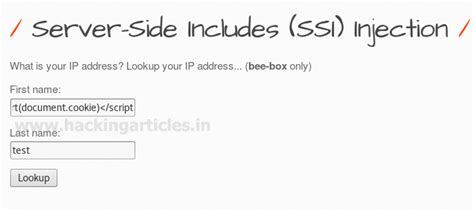 Server Side Injection Exploitation in bWapp - Hacking Articles