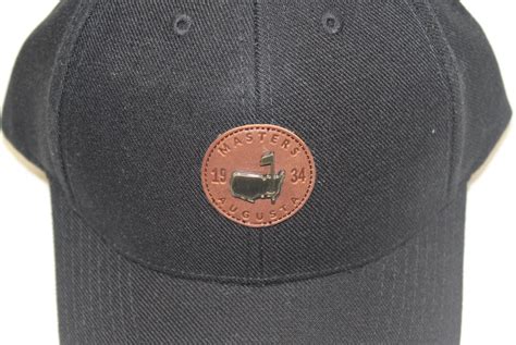Lot Detail - Augusta National Masters Hat-Black with Brown Leather Patch