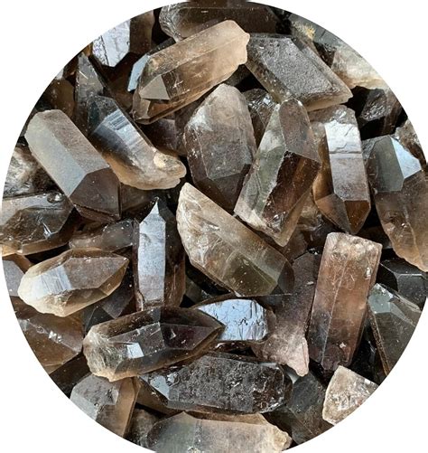 Amazon.com: Wholesale Smoky Quartz Points, Natural Smoky Quartz Points ...
