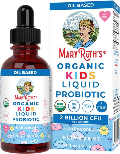 Amazon.com: Kids Probiotic Liquid Drops by MaryRuth's | USDA Organic ...