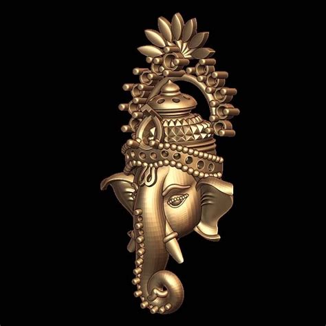 Ganesh 3D Model pendant