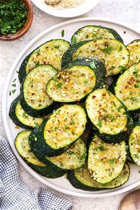 Herb Roasted Zucchini with Parmesan - Jessica Gavin