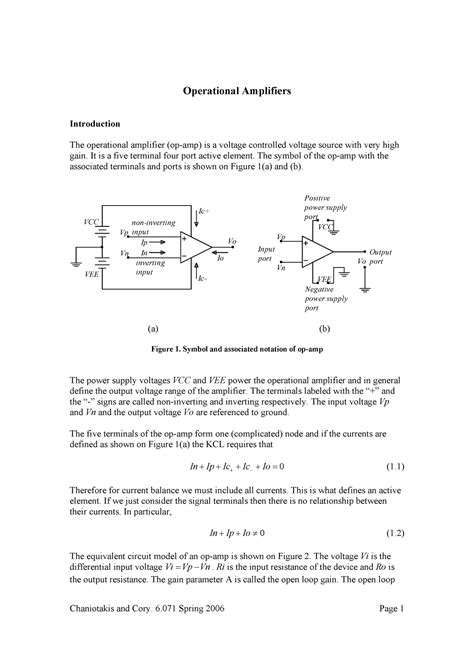 22 op amps study material for practice - Operational Amplifiers ...