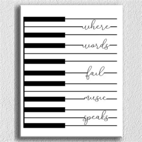 Piano Quotes Wall Art – Myindianthings
