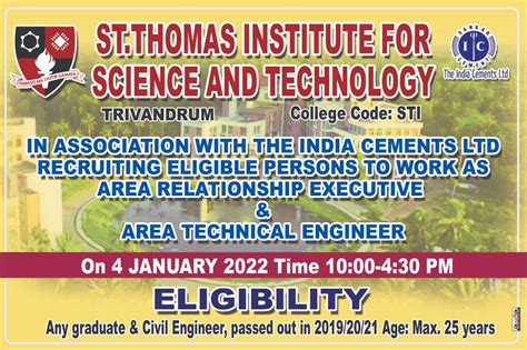 St. Thomas Institute for Science and Technology : Album