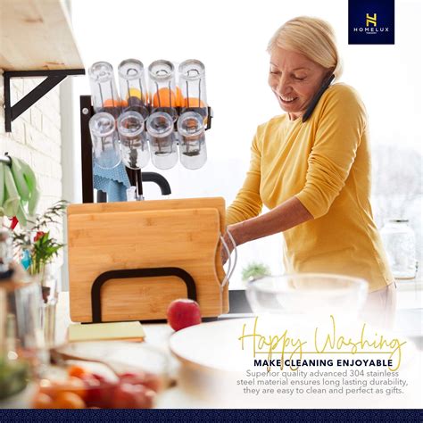 Buy Homelux Theory Over The Sink Dish Drying Rack PREMIUM STAINLESS ...