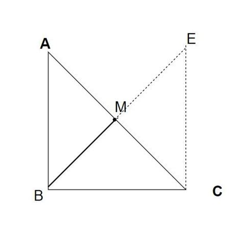 if M is the midpoint of hypotenuse Ac of right triangle ABC then BM=1\2 ...