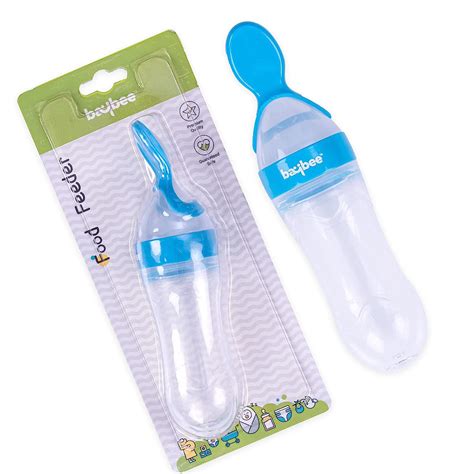 Baybee Infant Silicon Food Feeder, Anti-Colic & BPA Free Squeeze Feede ...