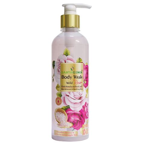 Buy Earthgenix Body Wash Wild Rose + Pink Himalayan Rock Salt 300ml ...