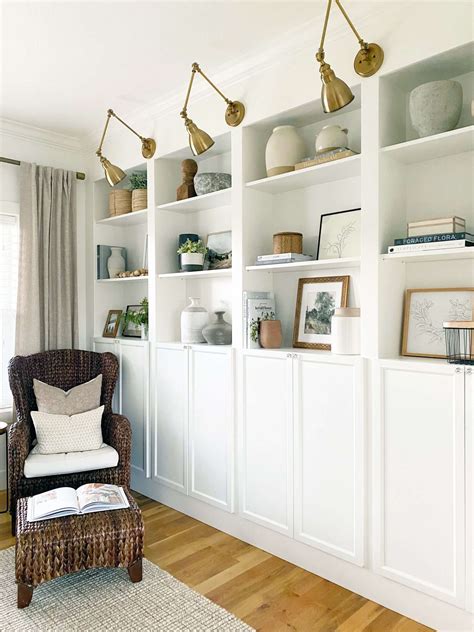 IKEA Billy Bookcase Hack - Wall Of Built-ins - The Sommer Home