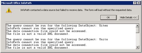 InfoPath Data Connection 的图像结果
