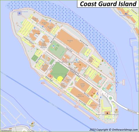 Coast Guard Island Map | Alameda - Ontheworldmap.com