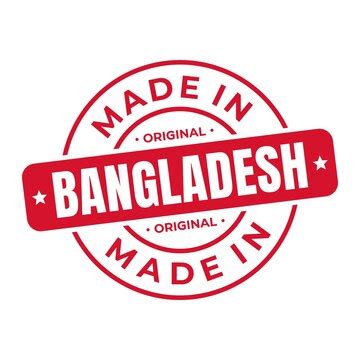 Gemaakt in Bangladesh Postzegel Logo Icon Symbol Design Seal Nationaal ...