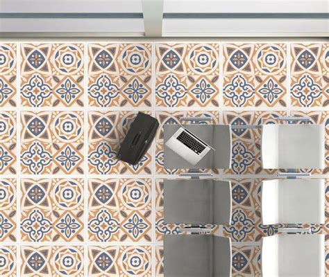 Moroccan Tile TL 04670 F Florencia Soumaya Orange 2 ft x 2 ft ...