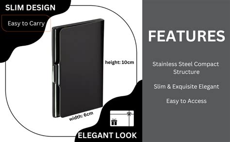 Trimurti Premium Black Stainless Steel Visiting Business Credit Card ...